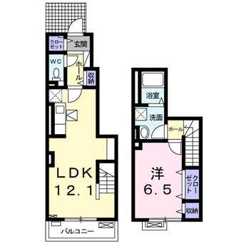 間取図 ラ・カーサ　スペランツァ高浜