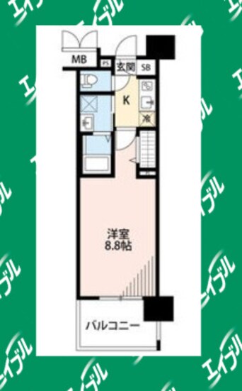 間取図 パルティール浅間町　602号室