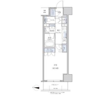 間取図 パークアクシス名駅南グランデ