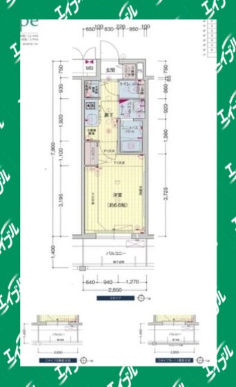 間取図 プレサンス名古屋STATIONルミアス