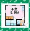 名鉄常滑線・空港線/常滑駅 徒歩9分 1階 築7年 1Rの間取り