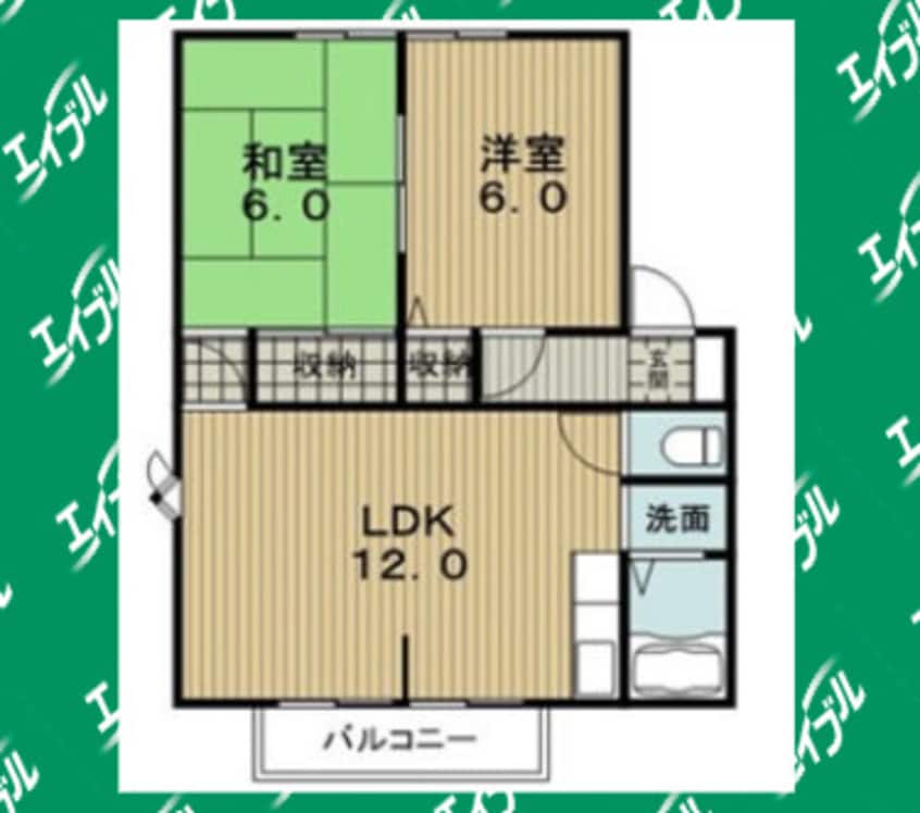 間取図 名古屋市営地下鉄東山線/本郷駅 徒歩39分 2階 築32年