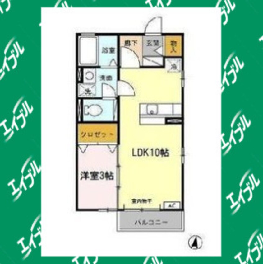 間取図 東海道本線/南大高駅 徒歩21分 2階 築20年