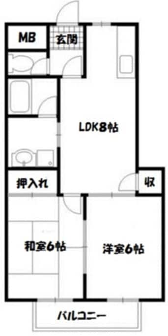間取図 名古屋市営地下鉄桜通線/相生山駅 徒歩8分 3階 築36年