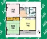 セラヴィ 2DKの間取り