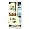 ラ・カンパネーラ 1LDKの間取り