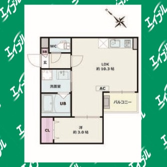 間取り図 名鉄常滑線・空港線/朝倉駅 徒歩11分 1階 1年未満