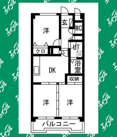 間取り図 名古屋市営地下鉄桜通線/相生山駅 徒歩19分 3階 築29年