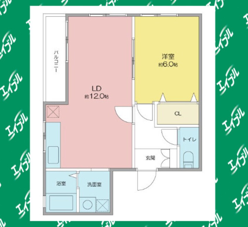 間取図 名古屋市営地下鉄東山線/本郷駅 徒歩12分 2階 築40年