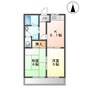 名鉄河和線/八幡新田駅 徒歩9分 1階 築34年 2Kの間取り