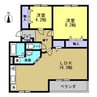 名鉄河和線/青山駅 徒歩21分 1階 築19年 2LDKの間取り