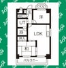 リヴァーサイド植田 2LDKの間取り