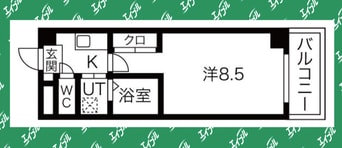 間取図 名古屋市営地下鉄名城線/新瑞橋駅 徒歩2分 6階 築28年