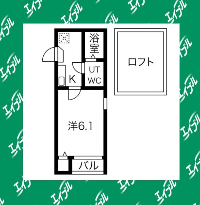 間取り図 名鉄名古屋本線/山王駅 徒歩8分 1階 築17年