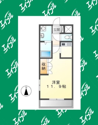 間取り図 関西本線（東海）/春田駅 徒歩36分 2階 築19年