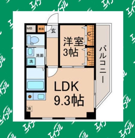 間取り図 名古屋市営地下鉄東山線/東山公園駅 徒歩2分 5階 築25年