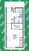 レオパレスクレオ 1Kの間取り