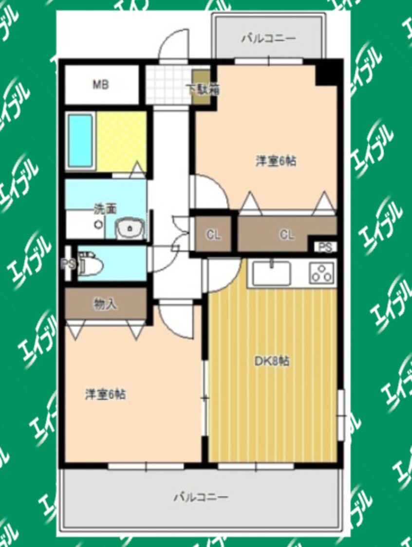 間取図 ジャルダン新栄