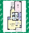 メルヘン　フォレスト　Ｂ 1LDKの間取り