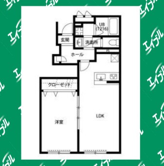 間取り図 アスピリア　常安B