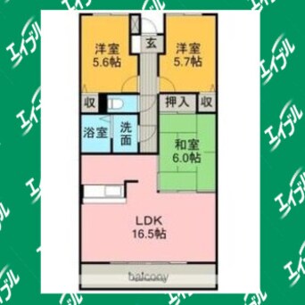 間取図 グランドヒルズ鈴木