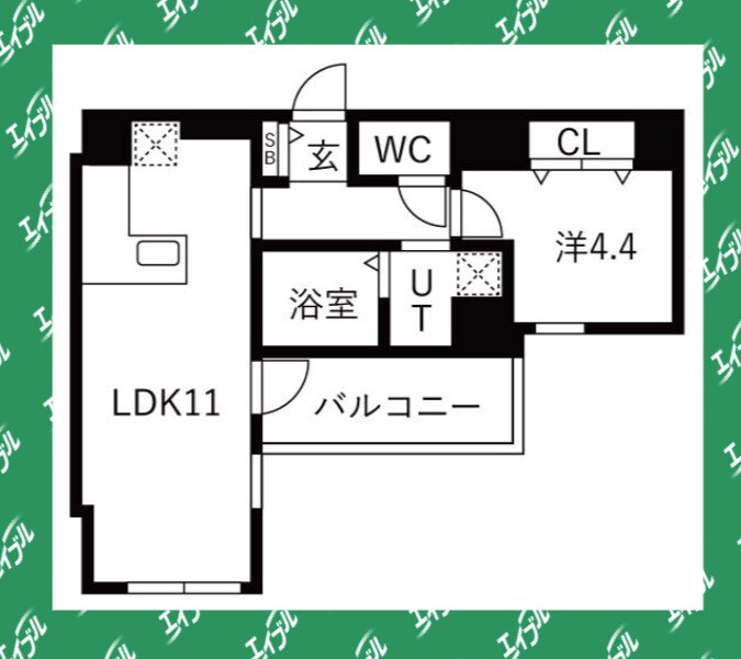 間取り図 ザ・レジデンスパーク栄