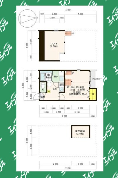 間取り図 名古屋市営地下鉄東山線/新栄町駅 徒歩11分 1階 築9年