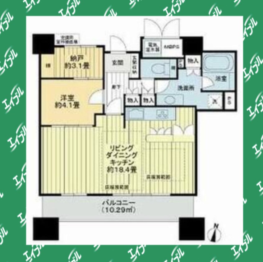 間取図 ライオンズタワー千種