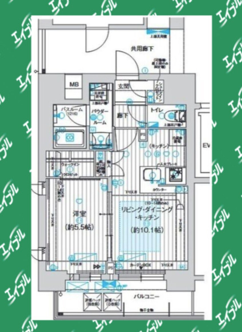 間取図 プレサンスレイズ金山アクス