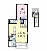 サンリット　ガーデン　Ⅱ 1LDKの間取り