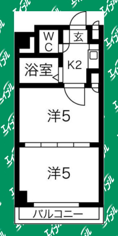 間取り図 名古屋市営地下鉄桜通線/久屋大通駅 徒歩4分 12階 築24年