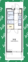 レオパレスＫＡＴＯＨⅢ 1Kの間取り