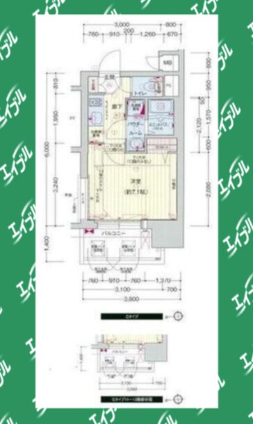 間取り図 プレサンス東別院駅前