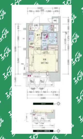 間取図 プレサンス東別院駅前