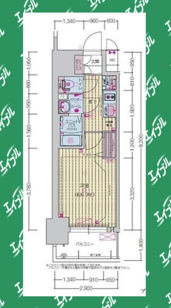 間取り図 プレサンス上前津エレスタ