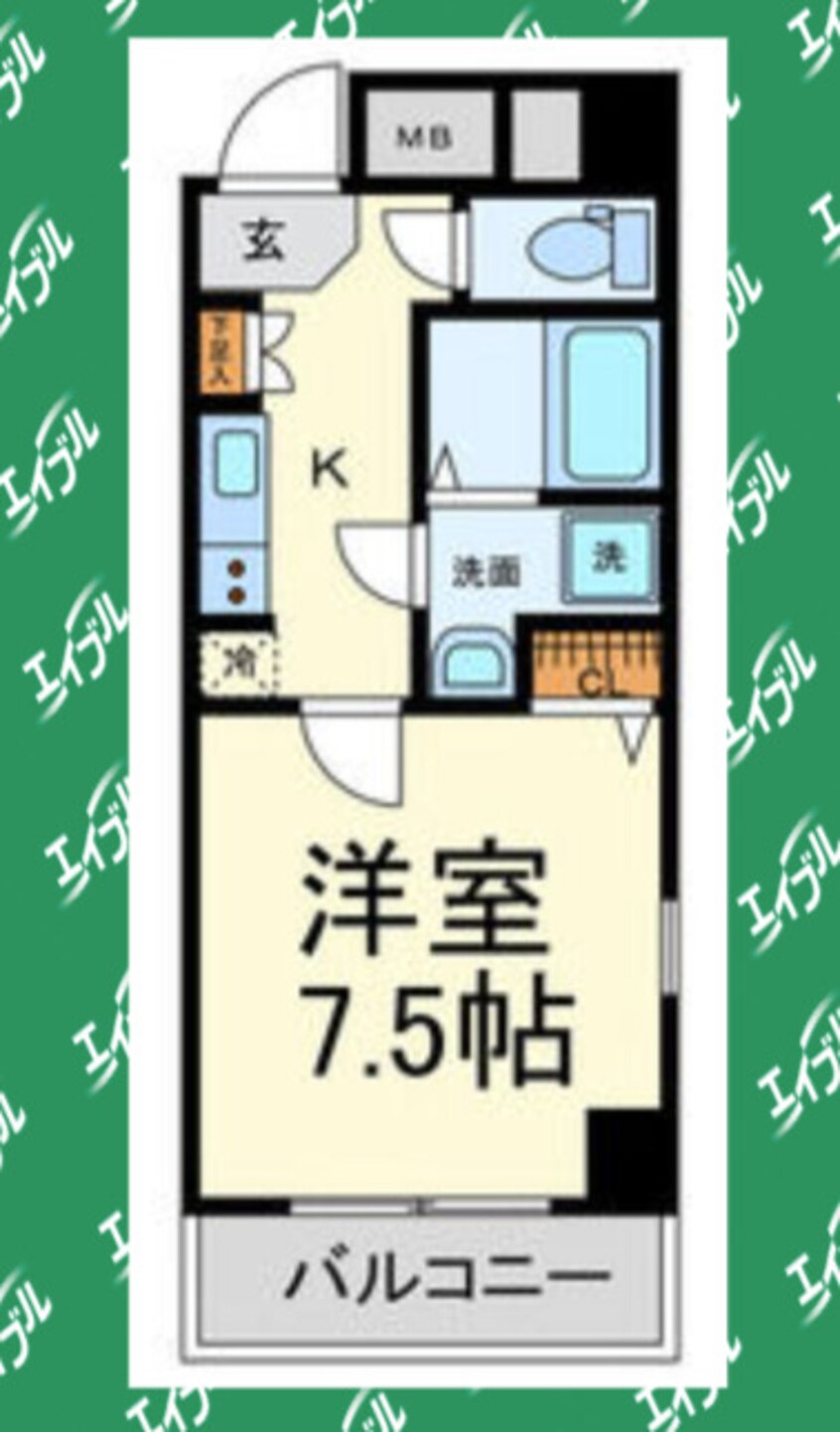 間取図 名古屋市営地下鉄名城線/東別院駅 徒歩6分 5階 築8年