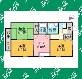 間取図 近鉄名古屋線/戸田駅 徒歩33分 1階 築28年
