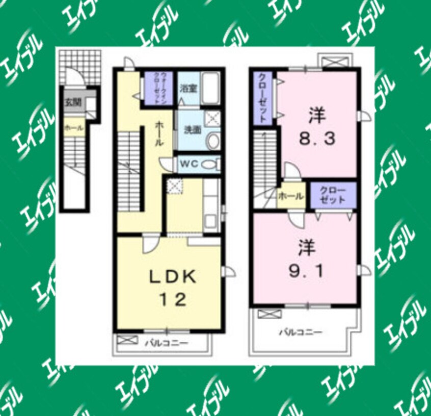 間取図 チエロ　エ　ベント