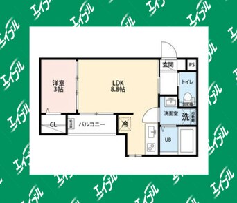 間取図 シャンブル高畑　(シャンブルタカバタ)