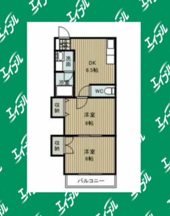 間取図 コーポ大福