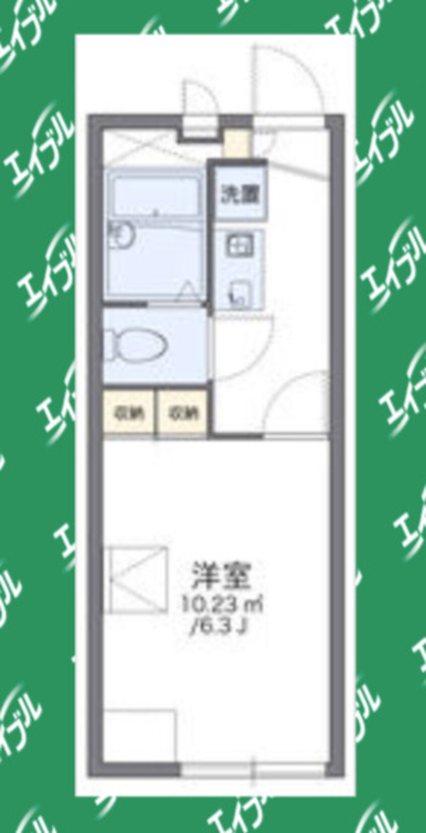 間取図 レオパレス平和
