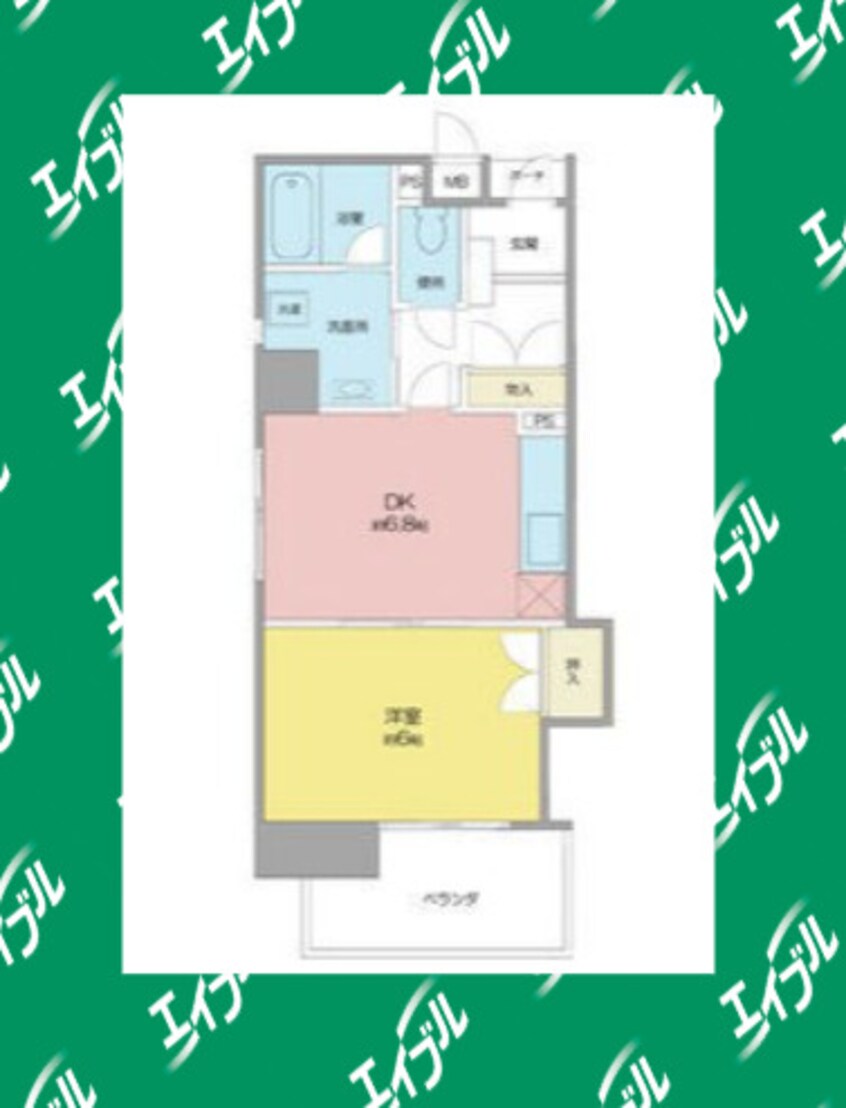 間取図 グレース八田