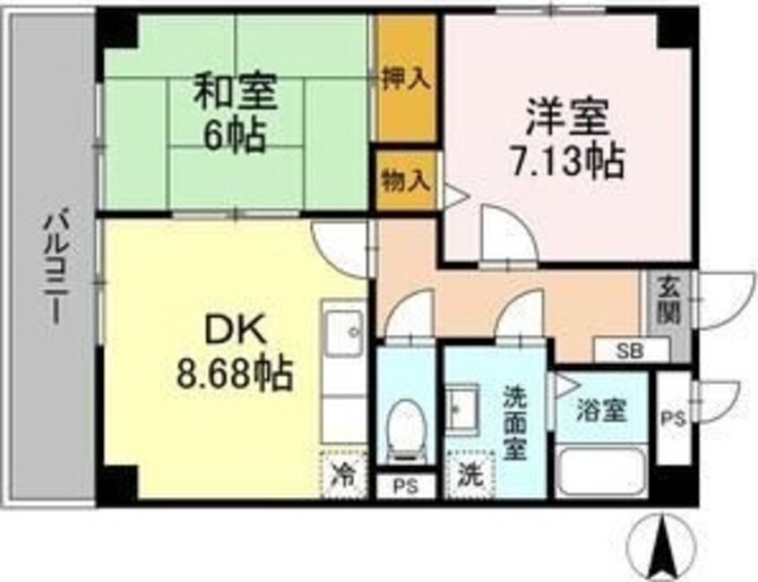 間取図 ロイメント名駅