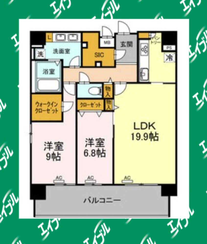 間取図 L'ENVOL　MEIEKI