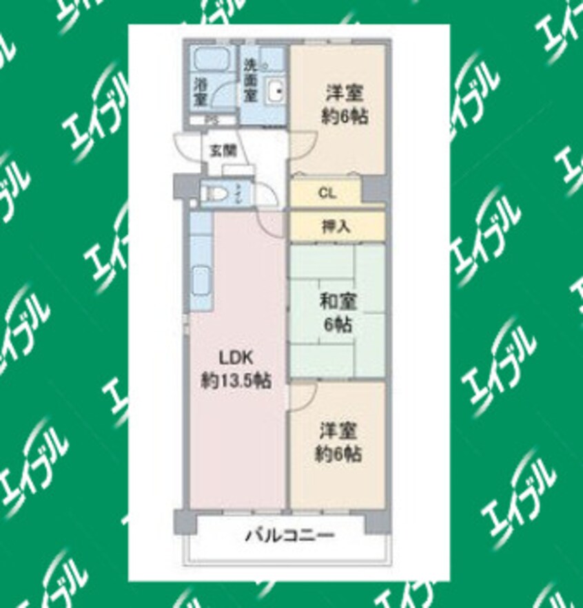間取図 名古屋市営地下鉄東山線/上社駅 徒歩10分 1階 築34年