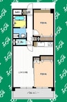 カーサクラロ 2LDKの間取り