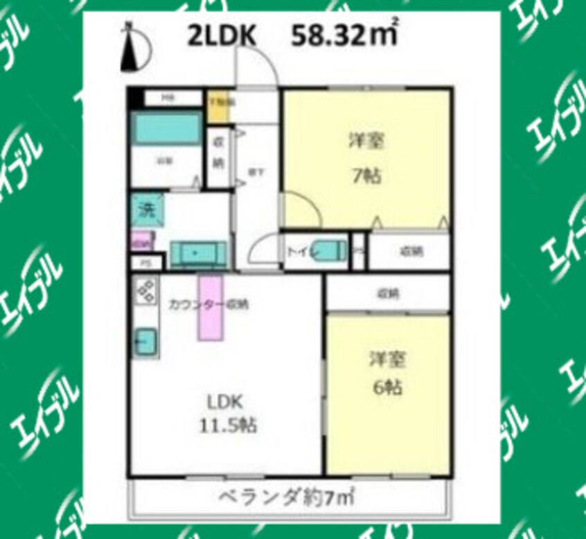 間取図 アネックス森岡Ⅲ