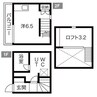 名鉄常滑線・空港線/柴田駅 徒歩9分 2階 築8年 1Kの間取り