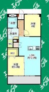 ユニーブル第2天白 2LDKの間取り