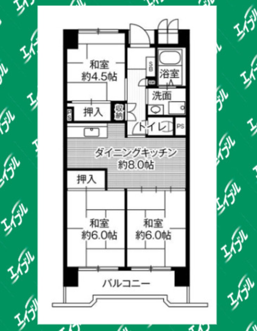 間取図 ビレッジハウス笠寺タワー1号棟